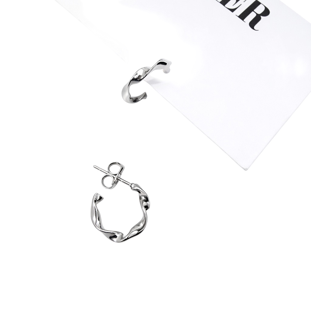 바이메이커 트위스트 미니 링 이어링 Twist Mini Hoop Earrings