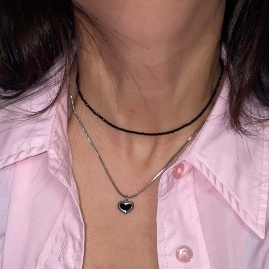 바이메이커 리버서블 하트 써지컬 목걸이 Reversible Heart Necklace