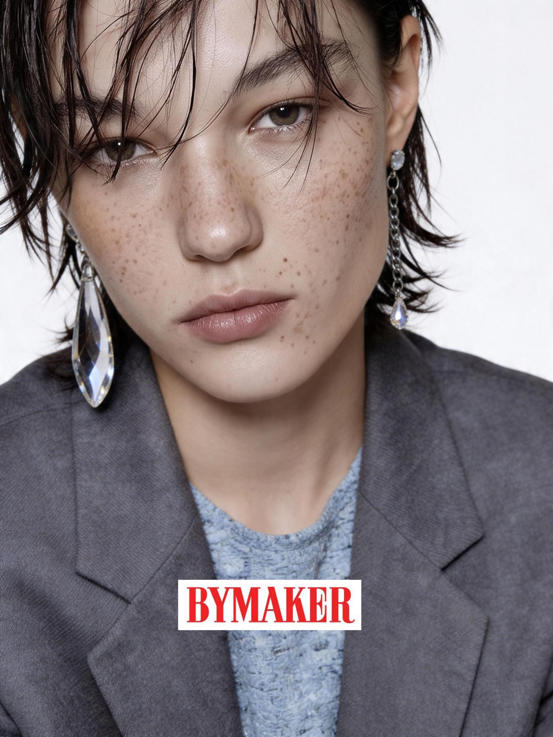 바이메이커 크리스탈 미스매치 드롭 이어링 Crystal Mismatch Drop Earrings