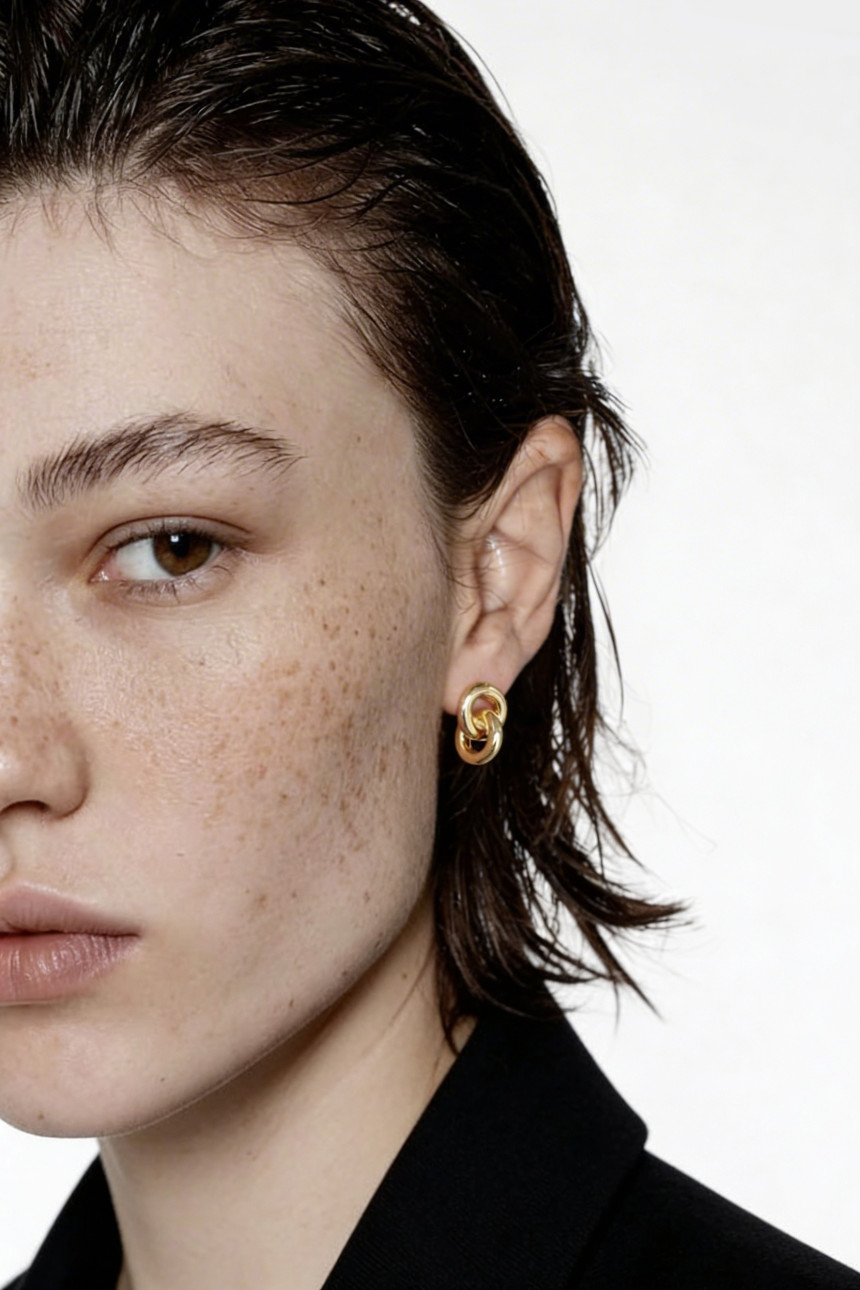바이메이커 볼드 링 고리 이어링_실버 Bold Hoop Earrings_Silver