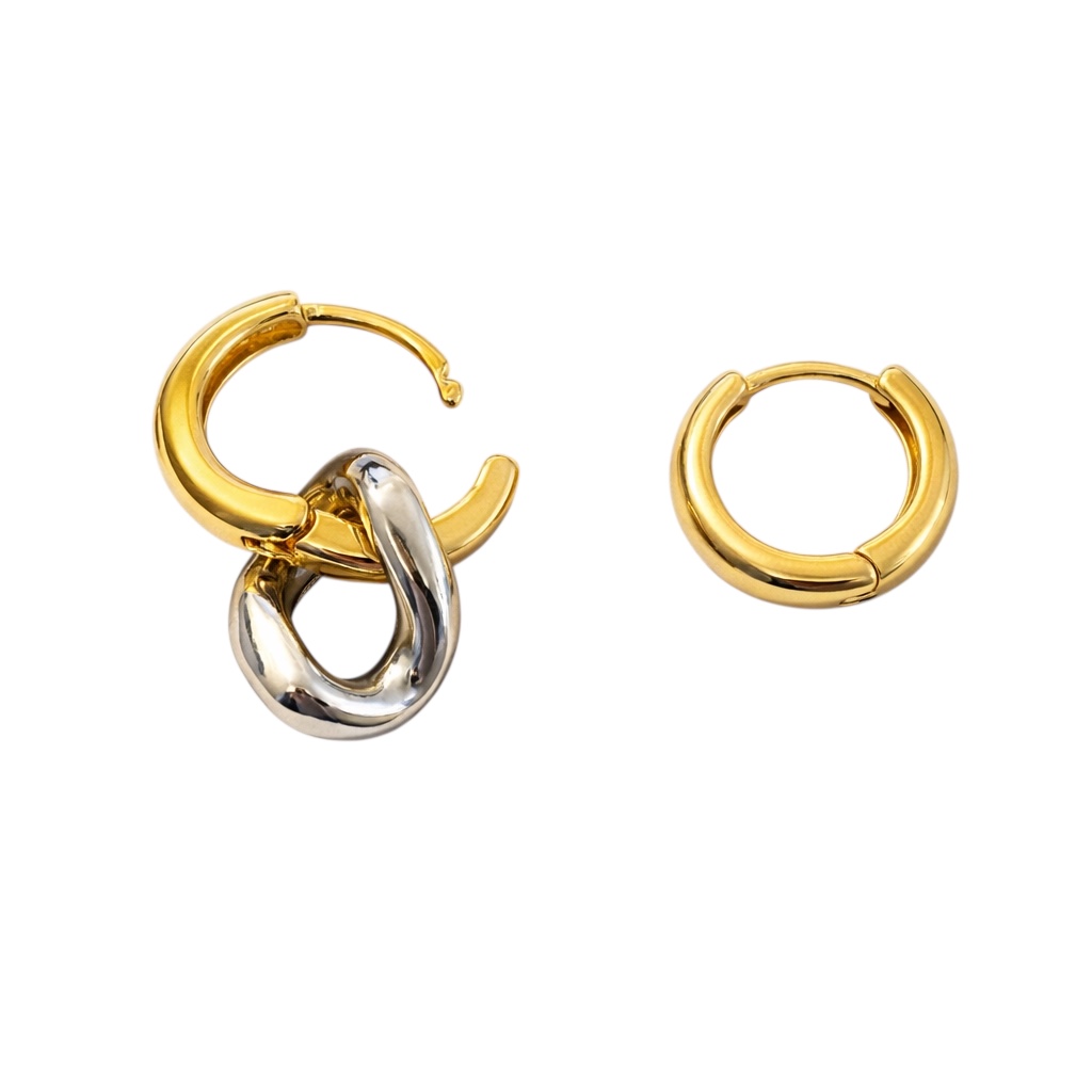 바이메이커 컨트라스트 링크 이어링 CONTRAST LINK EARRINGS