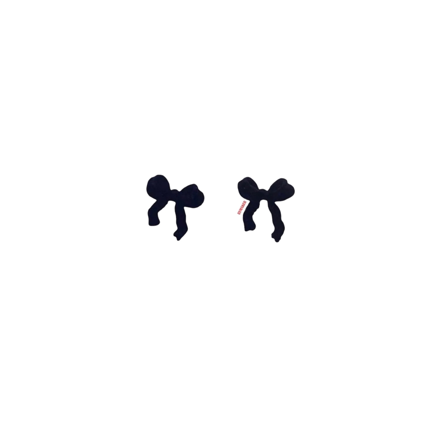 바이메이커_211E_B_15 BLACK RIBBON EARRINGS