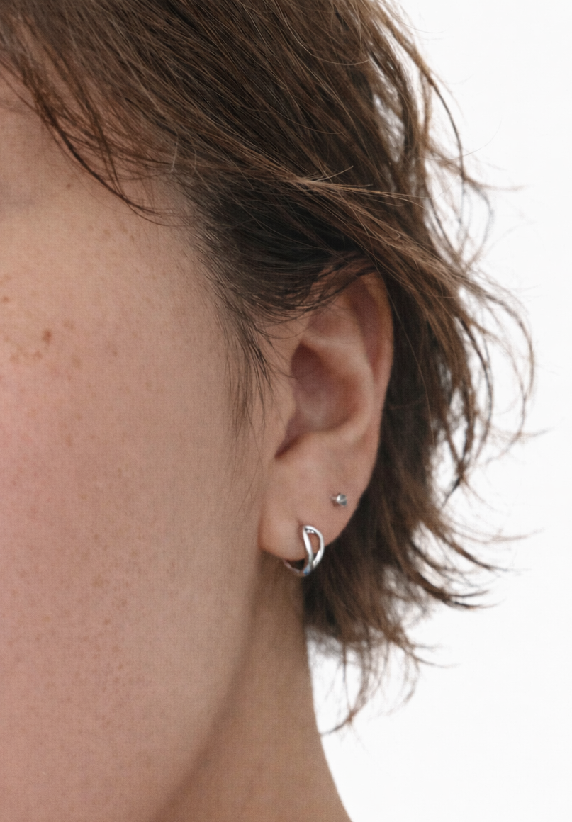 바이메이커 플루이드 드롭 원터치 이어링 Fluid Drop One-touch Earrings