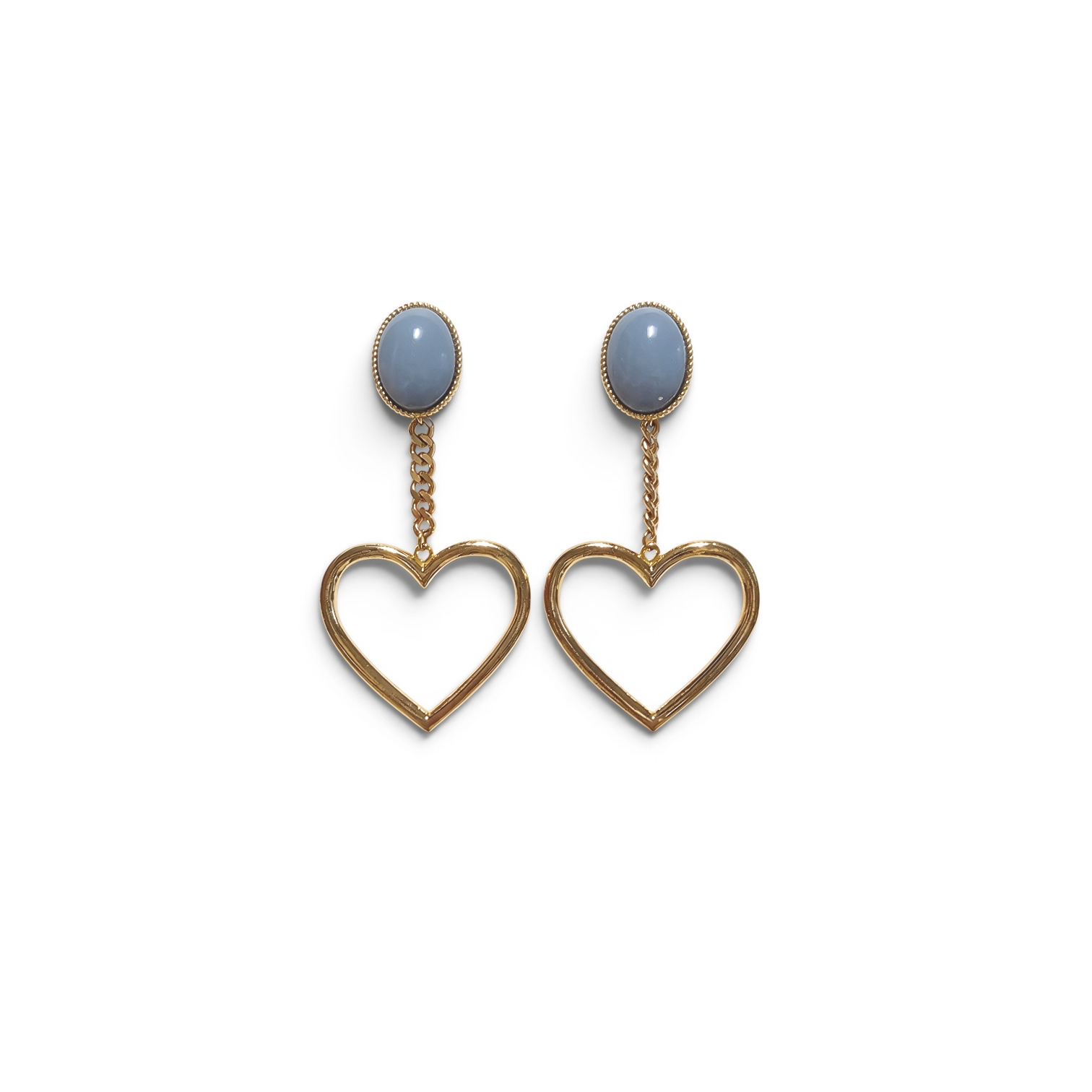 바이메이커 사일런트 하트 볼드 이어링 Silent Heart Bold Earrings