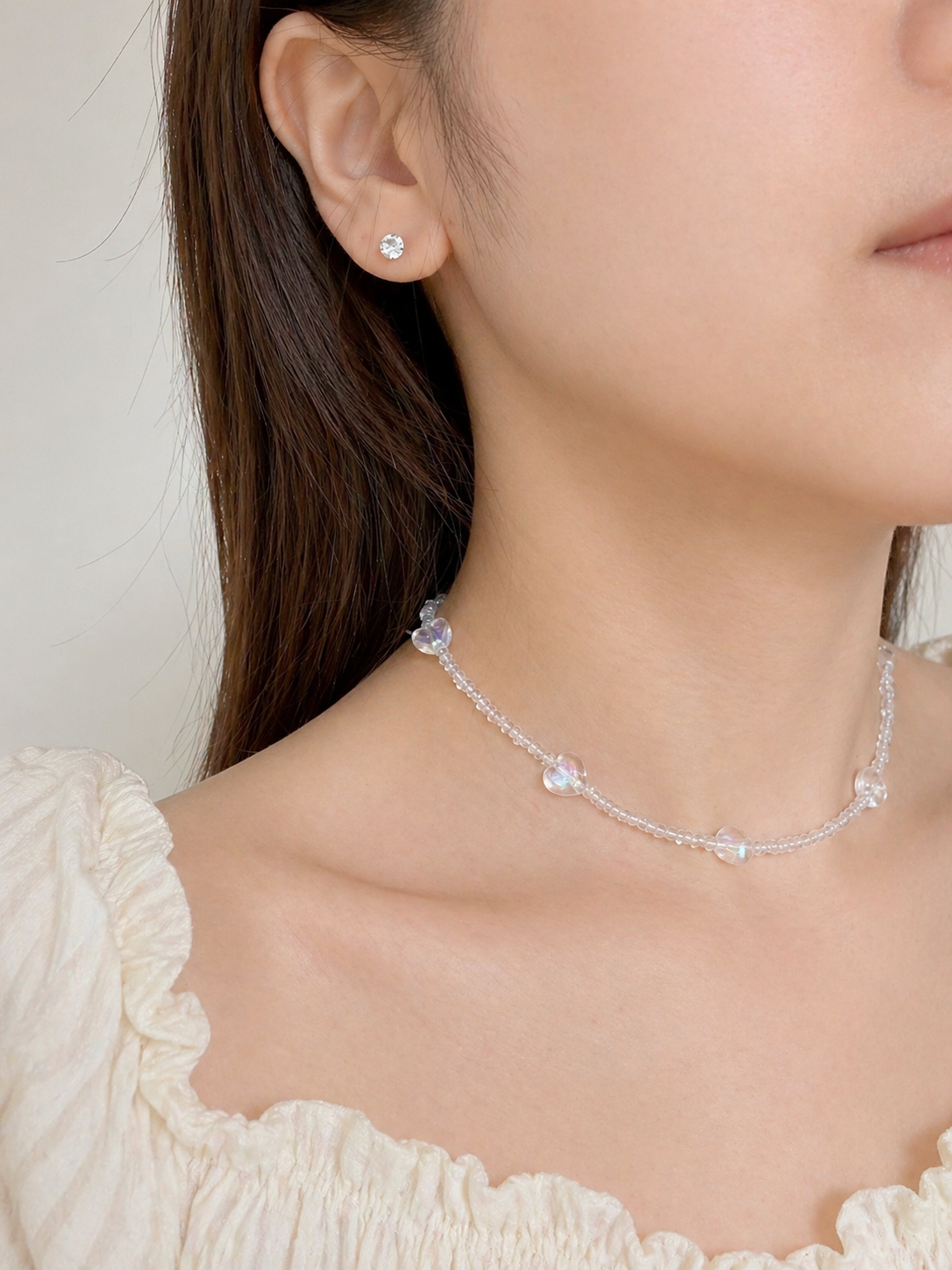 바이메이커 오팔 글로우 하트 목걸이 Opal Glow Heart Necklace