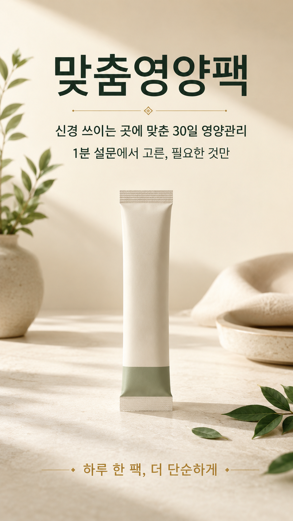 1분 설문 맞춤영양팩