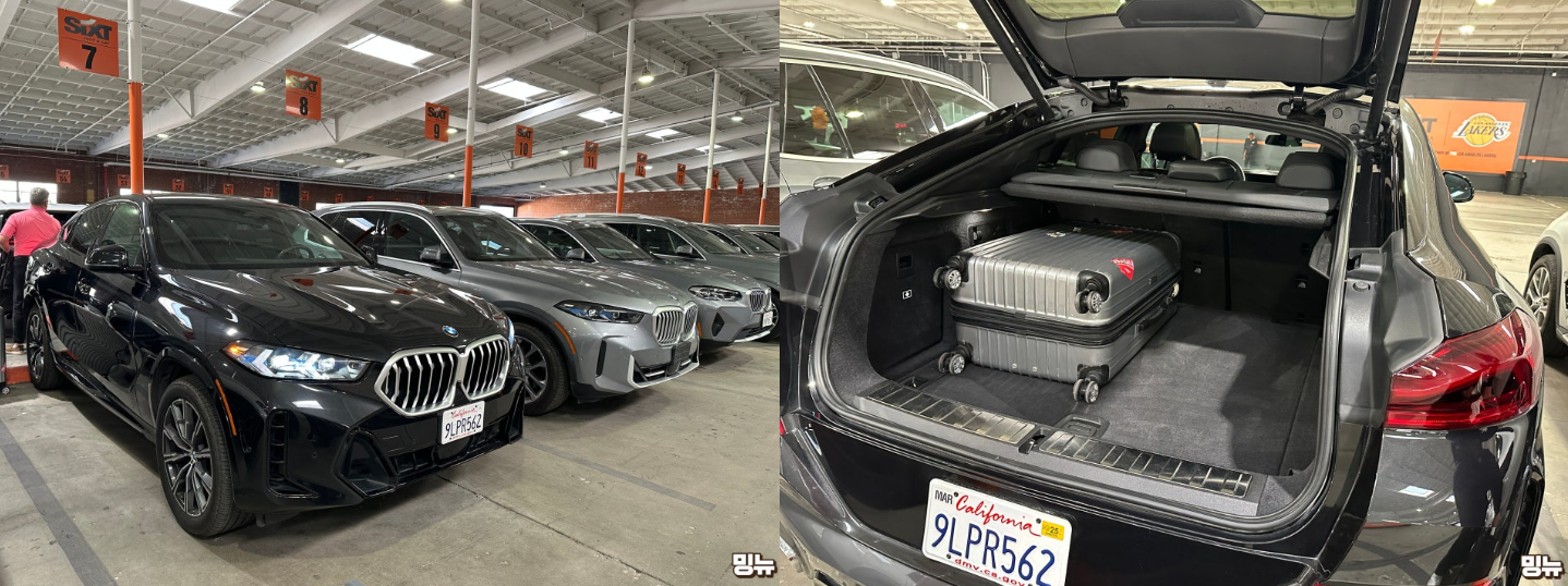 BMW X6 xDrive40i 실차 — SIXT LA 주차장