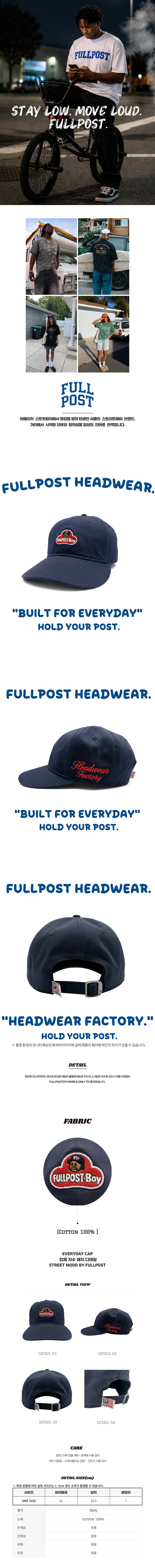FULLPOST-Boy Cap — Navy