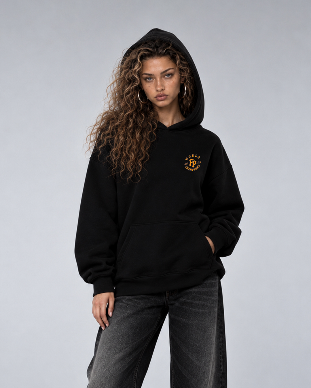 WORLD CHAMPION LOGO HODDIE ( BLACK )