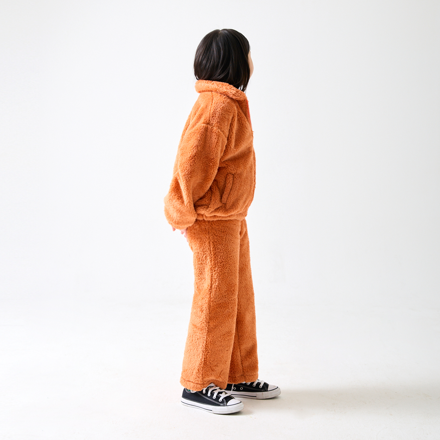 스폰지 후리스 셋업_홍시 라떼